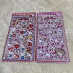 【正規品】ボンボンドロップシール　ハローキティ　第二弾　ピンク　赤　2個セット