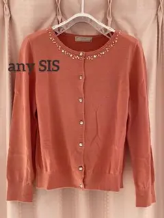 any sis カーディガン M サーモンピンク