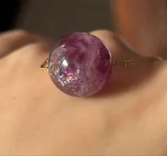 虹入り紫フローライト 天然石 勝負運 仕事運 パワーストーンネックレスペンダント