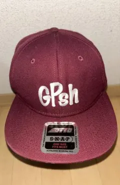 バーガンディ スナップバックキャップ GPsh