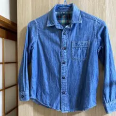 UNIQLO デニムブルー 長袖シャツ 130