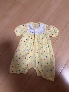 ミキハウス ロンパース カバーオール 黄色