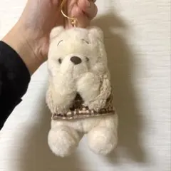【プーさん】ディズニーストア 2022 ホワイトプーさん キーチェーン