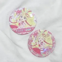 キミとアイドルプリキュア展 キミプリ展 缶バッジ キュアアイドル
