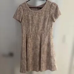 L'EST ROSE 半袖ひざ丈ワンピース