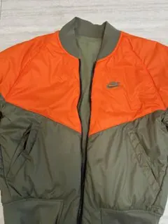 Nike ボンバージャケット オレンジ/カーキ　リバーシブル