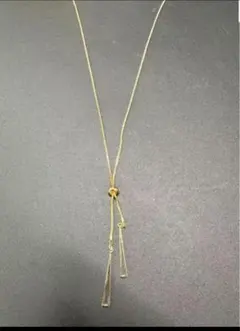 新品タグ付きアビトーキョートライアングルロングネックレス　ゴールド