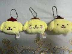 ポムポムプリンキーホルダー　３点セット