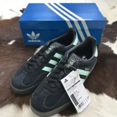 未使用新品！adidas GAZELLE INDOOR ブラック × ミント