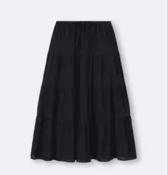 タグ付 ジーユー GU ブラック　ティアードマキシスカート 3XL 大きいサイズ