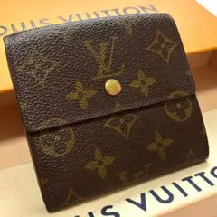 ルイヴィトン　モノグラム　ポルトモネビエカルトクレディ　三つ折り財布　Wホック