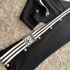 90s アディダス　vintage 白スナップパンツ