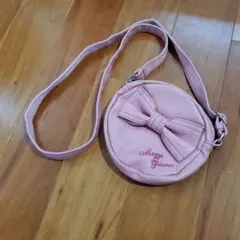 メゾピアノ☆リボン付きピンクポシェット