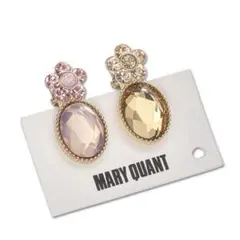 マリークワント　ビジューヘアクリップ　ピンク