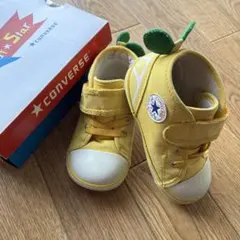CONVERSE イエローベビーシューズ フルーツデザイン