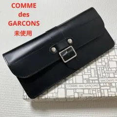 未使用COMME des GARCONSレザー長財布　バックル　ブラック　箱付きのサムネイル