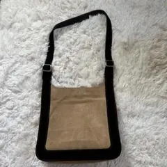 未使用品　MICHEL KLEIN ベージュ黒ショルダーバッグ