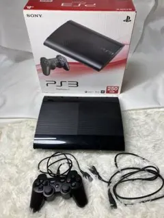 PS3本体 250GB(CECH-4000B) コントローラー ケーブル 箱付き