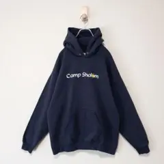 Lee・ダークネイビー・Camp Shalom・パーカー・古着・1829