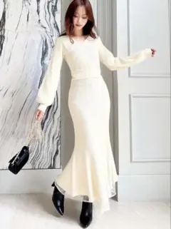 春　リゼクシー　カシュクールマーメイドワンピース