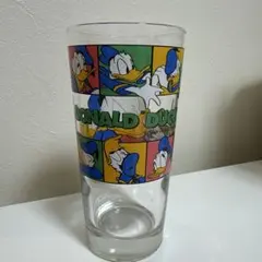 ドナルドダック デザイン ガラスコップ グラス