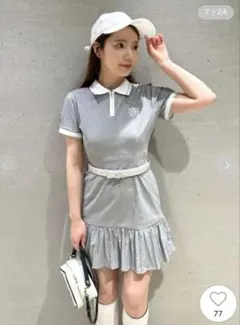 CELFORD GOLF】マーメイドプリーツポロワンピース 36 - メルカリ