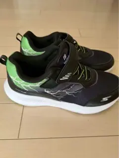 biofitter キッズスニーカー 230 ブラック/グリーン