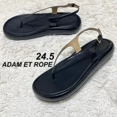 【未使用】ADAM ET ROPE プラットフォームトングサンダル 24.5のサムネイル