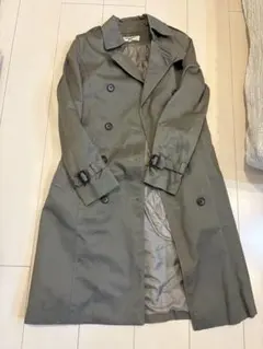 ナチュラルビューティーベーシック　ライナー付きトレンチコート　カーキＳ
