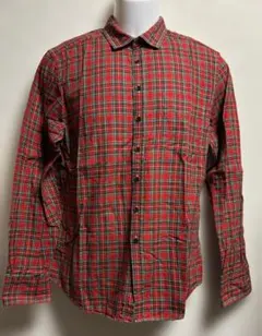 ポールスミス 赤チェック柄 長袖シャツ サイズL