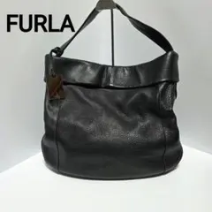 ✨FURLA ✨フルラ レザー ショルダーバッグ ブラック イタリア製　A4可