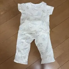 動物柄クリーム色パジャマセット