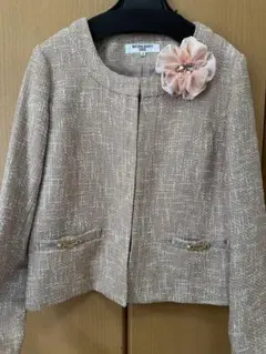 ナチュラルビューティーベーシック　ツイード　ジャケット