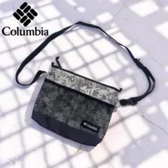 コロンビア ボタニカル柄 サコッシュ メッシュポケット ショルダーバッグM