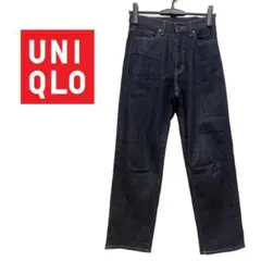 UNIQLO ユニクロ デニムパンツ 24インチ 濃紺 ストレート レディース