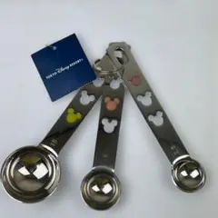 [新品未使用タグ付き]ミッキーマウス型計量スプーン　メジャースプーン　3個セット