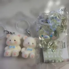 そばかわ。くまちゃん 宝石ワンポイントチャーム ガチャガチャ　めじるし