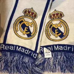 Real Madrid リアルマドリード　サッカーマフラーフリンジ付き