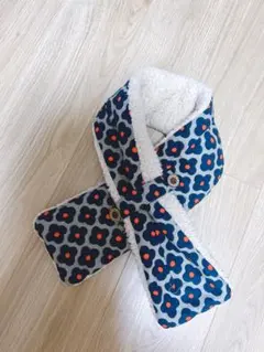 花柄フリースマフラー