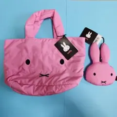 ミッフィー　ブルーナ　トートバッグ　パスケース　ピンク