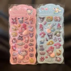 【新品未使用未開封】海外正規品 サンリオキャラクターズ 立体シール 2枚セット