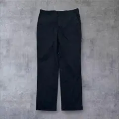 【US輸入】アメリカ古着メンズスラックスMブラックストレートストレッチ素材のサムネイル