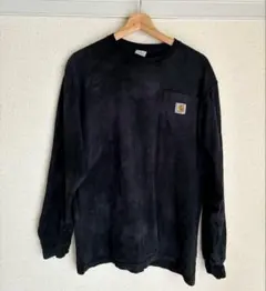 Carhartt ポケット付き長袖Tシャツ ブラックのサムネイル