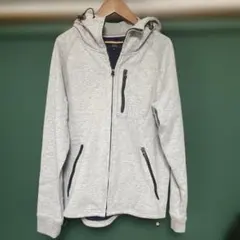 BEAMS フード付きグレーパーカー メンズS サイズ　コットン