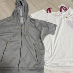 Puma 半袖パーカー　カットソー セット Sサイズ
