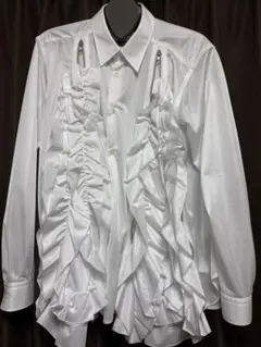 COMME des GARCONS HOMME PLUS ジップ フリルシャツ