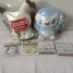 ポケピース　一番くじ　ラストワン　ミミッキュ　ポッチャマ　ぬいぐるみ
