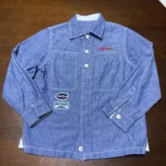 ミキハウス　デニムシャツ　薄手ジャケット　110-120