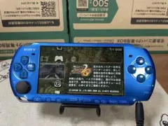 ［美品］SONY PSP-3000 ブルー wifi モデル