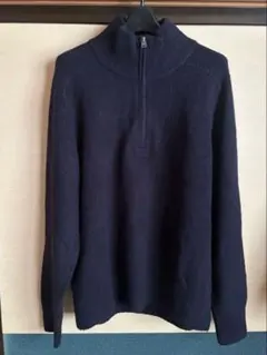 JW Anderson UNIQLOネイビー ハーフジップ ニットセーター